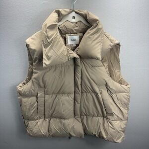 Go.G.G Tan Puffer Vest Size XXL